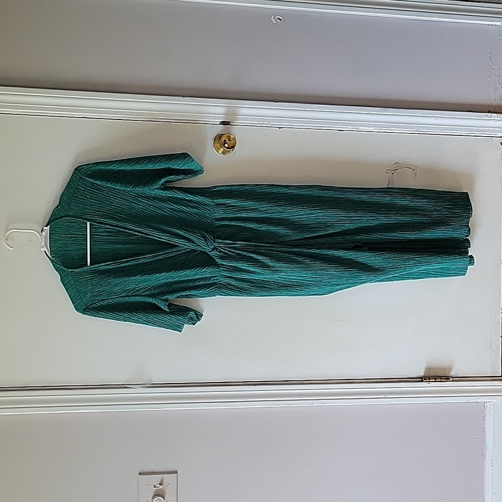 All in favor green dress